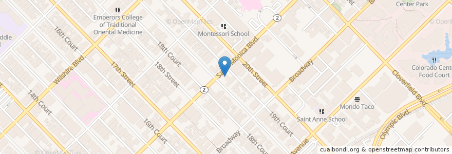 Mapa de ubicacion de Sam C Muslin DDS, M A G D, Inc en Stati Uniti D'America, California, Los Angeles County.