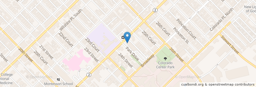 Mapa de ubicacion de Jennifer Akagi DDS INc en Stati Uniti D'America, California, Los Angeles County.
