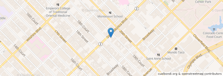 Mapa de ubicacion de Richard J Kim D D S en Stati Uniti D'America, California, Los Angeles County.