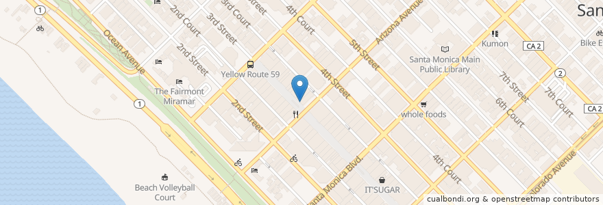 Mapa de ubicacion de Scott Gould Newhart D M D Inc en アメリカ合衆国, カリフォルニア州, Los Angeles County.