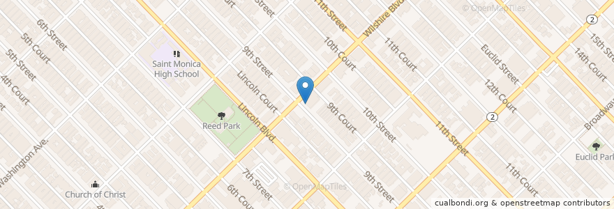 Mapa de ubicacion de American Family Dental Office en Vereinigte Staaten Von Amerika, Kalifornien, Los Angeles County.