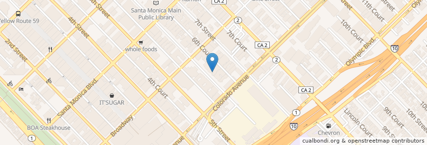 Mapa de ubicacion de Artistic Center For Dentistry en Vereinigte Staaten Von Amerika, Kalifornien, Los Angeles County.