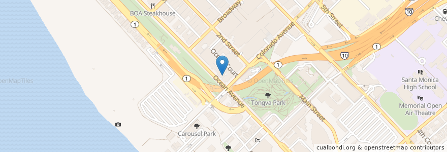 Mapa de ubicacion de Lisa Chan Flagg D D S Inc en 미국, 캘리포니아주, Los Angeles County.