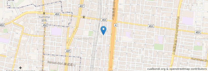 Mapa de ubicacion de 小諸そば en Japão, Tóquio, 台東区.