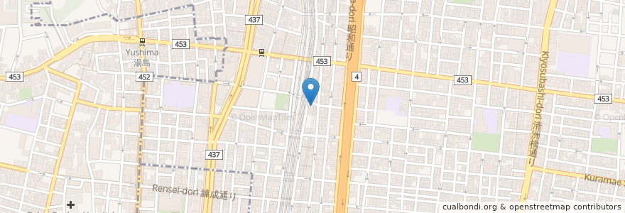 Mapa de ubicacion de 大戸屋 en 日本, 东京都/東京都, 台東区.