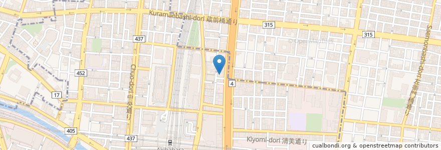 Mapa de ubicacion de 東京シティ信用金庫 en ژاپن, 東京都.