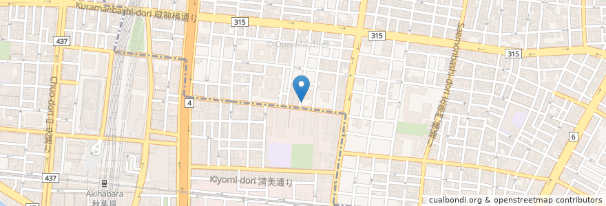 Mapa de ubicacion de 日本調剤台東薬局 en 日本, 東京都.