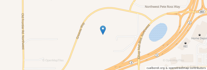 Mapa de ubicacion de Silverdale Smiles en Estados Unidos De América, Washington, Kitsap County, Silverdale.