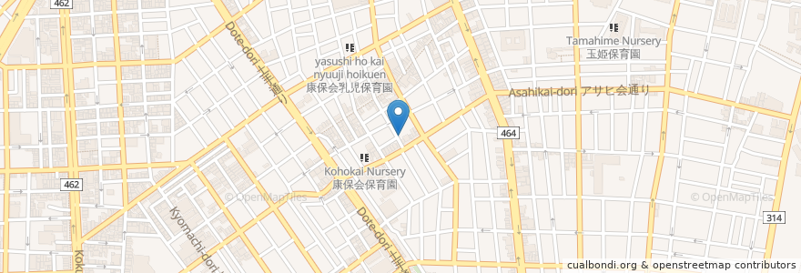 Mapa de ubicacion de Sakaya Donburi Yu Onsen Sauna en Japón, Tokio, Taito.