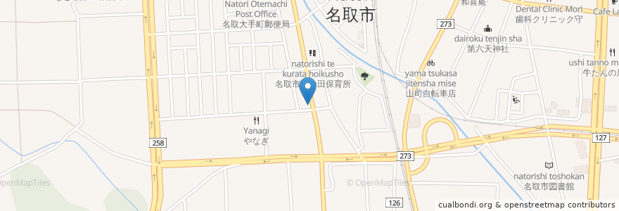 Mapa de ubicacion de 寿司処鮨金 en Japão, 宮城県, 名取市.