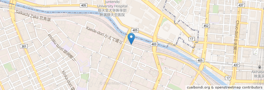 Mapa de ubicacion de 明神そば en Giappone, Tokyo, Chiyoda.