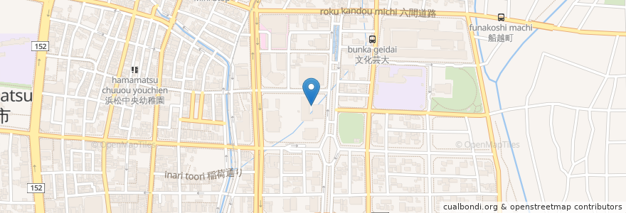 Mapa de ubicacion de 浜松合同庁舎来庁者用地下駐車場 en Japonya, 静岡県, 浜松市, 中区.