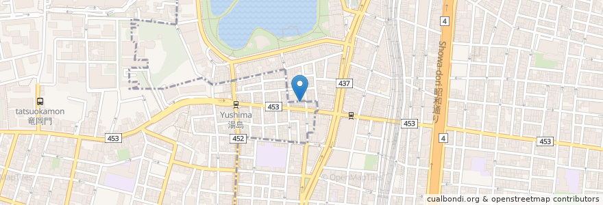 Mapa de ubicacion de 割烹松浦 en 日本, 東京都, 台東区.