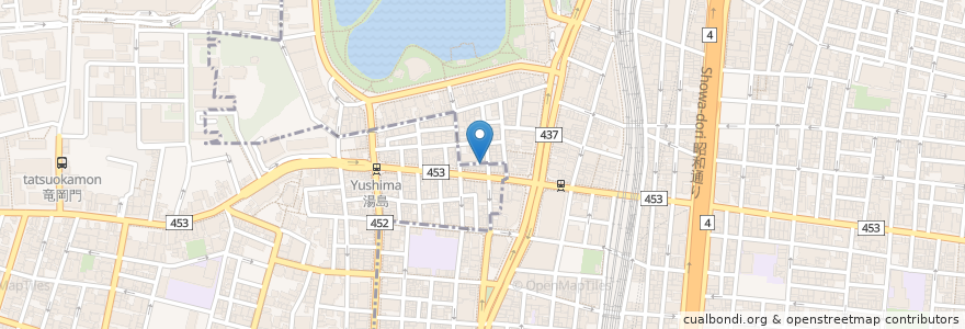 Mapa de ubicacion de インターネットカフェ ピエロ en Japonya, 東京都, 台東区.