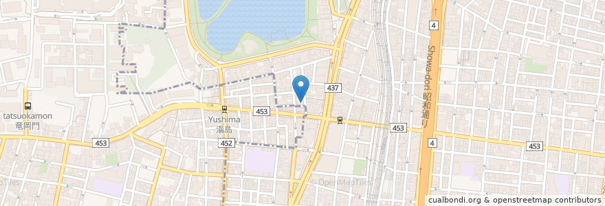 Mapa de ubicacion de キョウモ en Jepun, 東京都, 台東区.