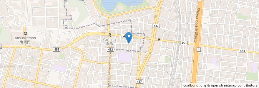 Mapa de ubicacion de リトルバンコク en 일본, 도쿄도, 다이토구.