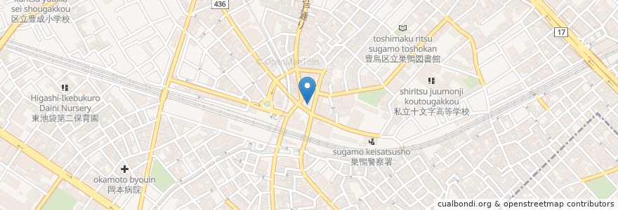 Mapa de ubicacion de なの花薬局 en Giappone, Tokyo, Toshima.