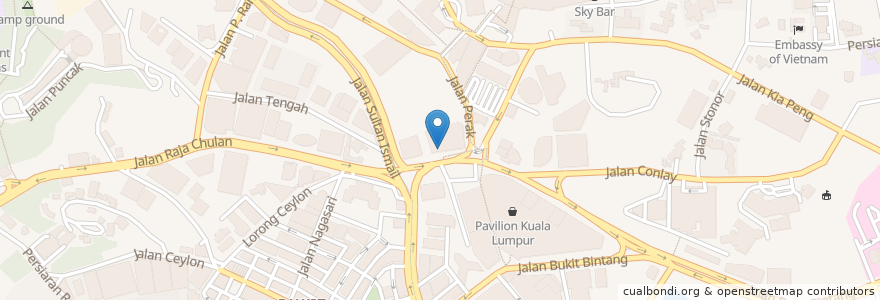 Mapa de ubicacion de Cathy Pub en Malaysia, Selangor, Kuala Lumpur.