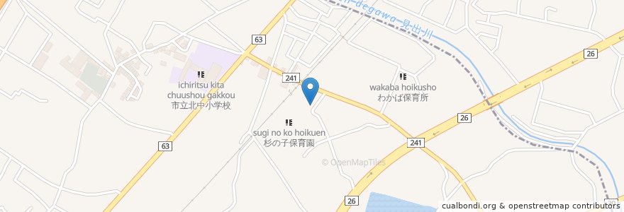 Mapa de ubicacion de おくの歯科 en 日本, 大阪府, 泉佐野市.