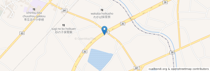 Mapa de ubicacion de 餃子の王将 国道泉佐野店 en 日本, 大阪府, 泉佐野市.