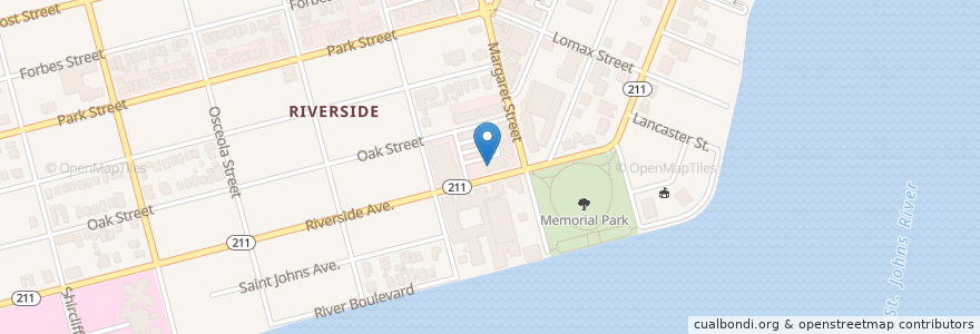 Mapa de ubicacion de Sushi Cafe en Stati Uniti D'America, Florida, Contea Di Duval, Jacksonville.