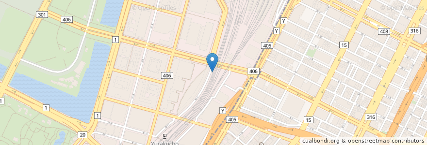 Mapa de ubicacion de 小樽横丁 en Japan, Tokyo, Chiyoda.