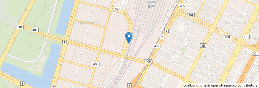 Mapa de ubicacion de 中華三富 en Japan, Tokio, 千代田区.
