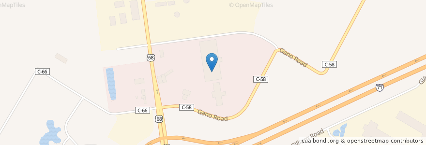 Mapa de ubicacion de Max & Erma’s en 미국, 오하이오 주, Clinton County.