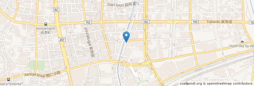 Mapa de ubicacion de 東横イン浜松駅北口駐車場 en اليابان, شيزوكا, 浜松市, 中区.