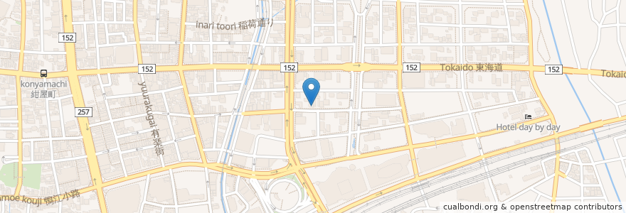Mapa de ubicacion de トロンバ板屋町店 en اليابان, شيزوكا, 浜松市, 中区.