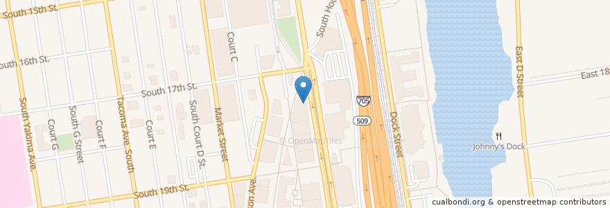 Mapa de ubicacion de Jimmy John's en Estados Unidos De América, Washington, Pierce County, Tacoma.