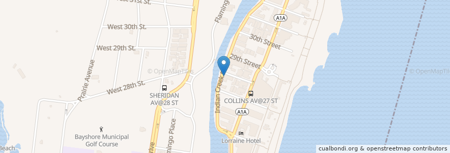 Mapa de ubicacion de Broken Shaker Miami en Amerika Syarikat, Florida, Miami-Dade County, Miami Beach.