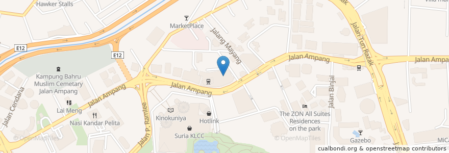 Mapa de ubicacion de Teppanyaki en Malásia, Selangor, Kuala Lumpur.