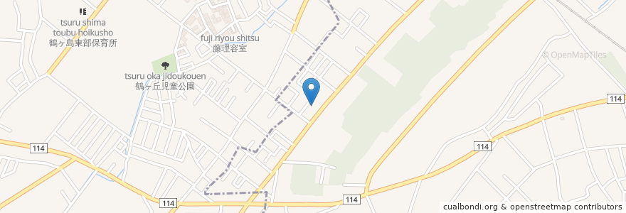 Mapa de ubicacion de たかだクリニック en Japan, Präfektur Saitama, 鶴ヶ島市.