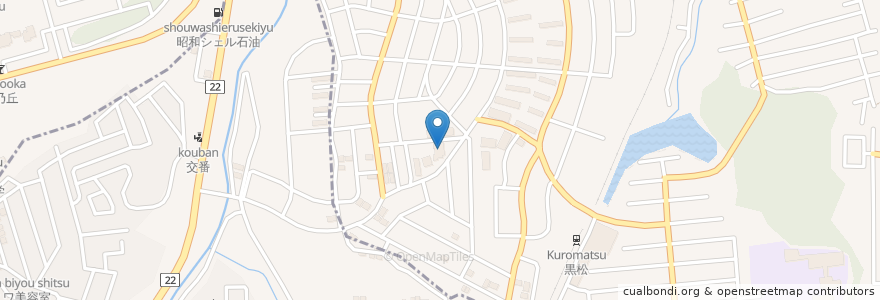 Mapa de ubicacion de 黒松保育所 en 日本, 宫城县, 仙台市, 泉区.