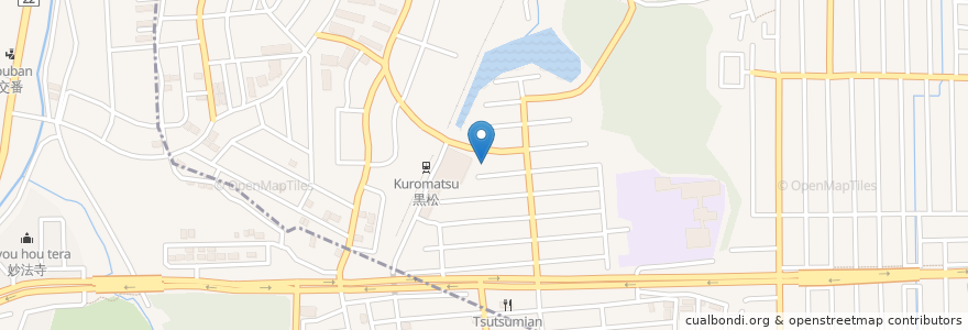 Mapa de ubicacion de 杜の都信用金庫 黒松駅前支店 en Japan, Miyagi Prefecture, Sendai, Izumi Ward.