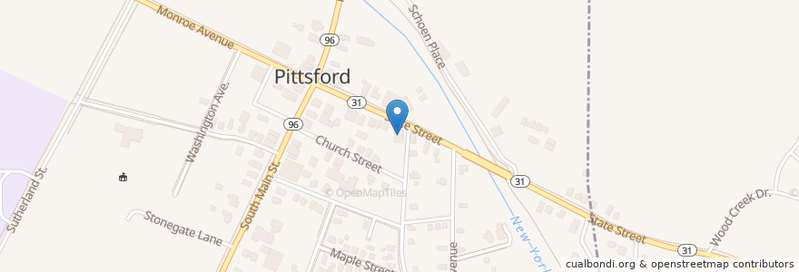 Mapa de ubicacion de Chase en Estados Unidos De América, Nueva York, Monroe County, Pittsford Town, Pittsford.