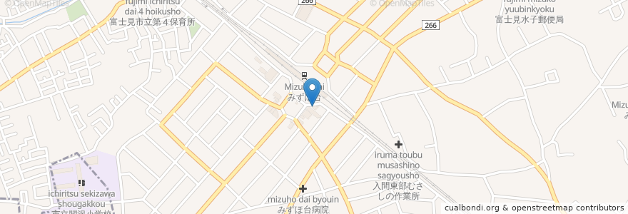 Mapa de ubicacion de マクドナルド en Japonya, 埼玉県, 富士見市.