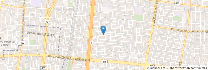 Mapa de ubicacion de 日本宝飾クラフト学院 en 日本, 东京都/東京都, 台東区.