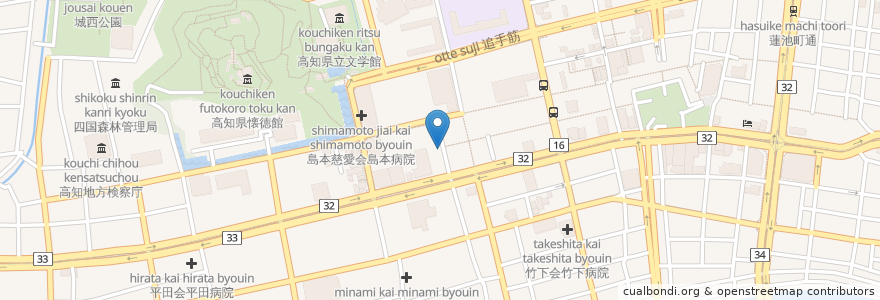 Mapa de ubicacion de メフィストフェレス en 日本, 高知県, 高知市.
