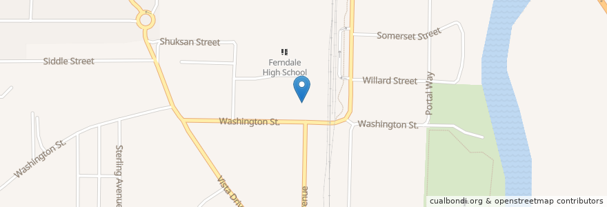 Mapa de ubicacion de Fire Station #41 (Ferndale) en アメリカ合衆国, ワシントン州, Whatcom County, Ferndale.