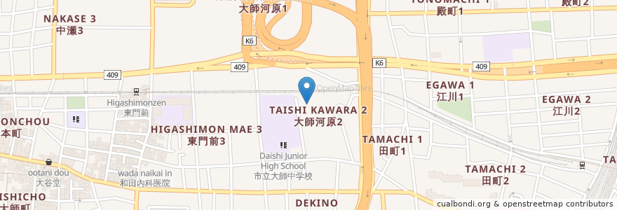 Mapa de ubicacion de 川崎ふたば保育園 en Japão, 神奈川県, 川崎市, 川崎区.