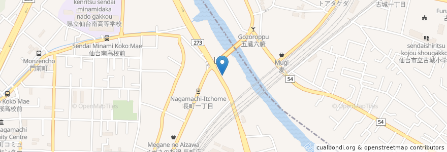 Mapa de ubicacion de 酒食亭ふみや en Япония, Мияги, 仙台市, 太白区.