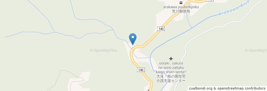 Mapa de ubicacion de 猪鼻観光トイレ en Japão, 埼玉県, 秩父市.