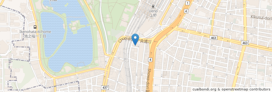Mapa de ubicacion de さんとも en Giappone, Tokyo, 台東区.