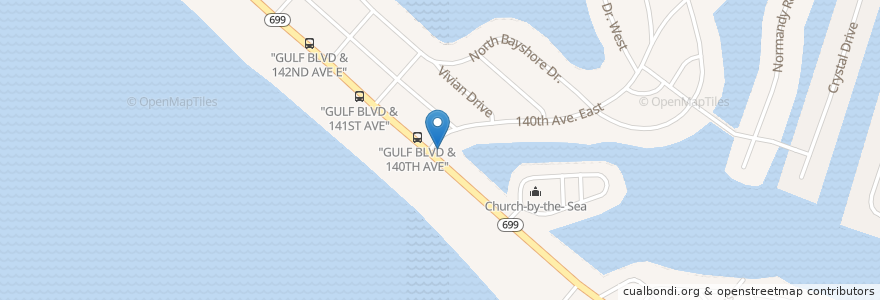 Mapa de ubicacion de Sweet Brewnette en الولايات المتّحدة الأمريكيّة, فلوريدا, Pinellas County, Madeira Beach.