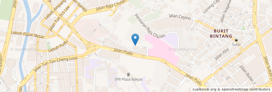 Mapa de ubicacion de Gurdwara Sahib en Malesia, Selangor, Kuala Lumpur.