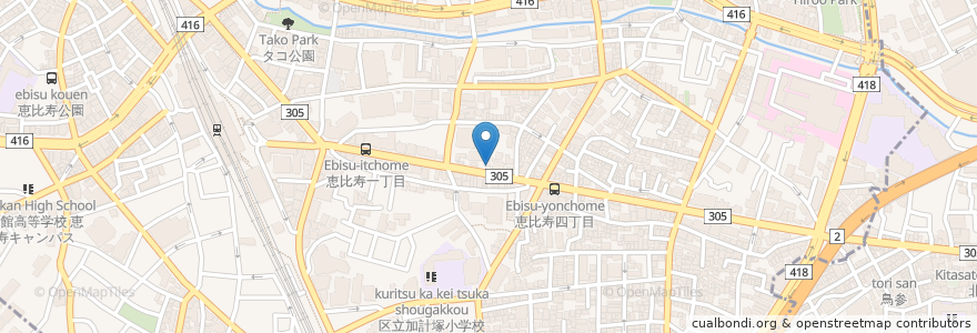 Mapa de ubicacion de Fish house oyster bar en Japan, 東京都, 渋谷区, 渋谷区.