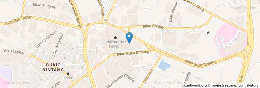 Mapa de ubicacion de MoneyGram Pavilion en Maleisië, Selangor, Kuala Lumpur.