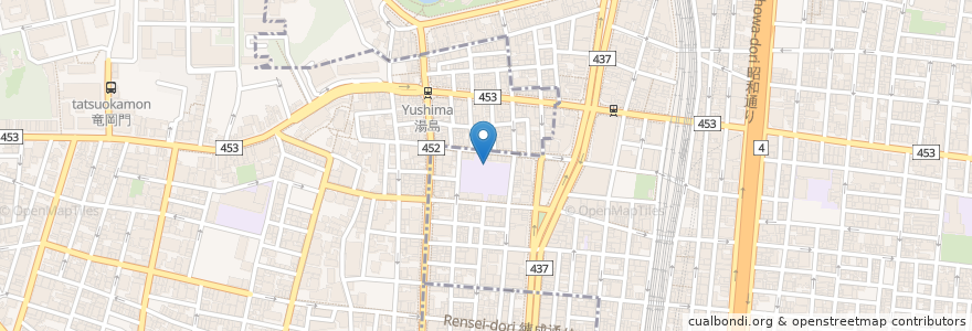 Mapa de ubicacion de 台東区立黒門幼稚園 en 日本, 東京都, 台東区.